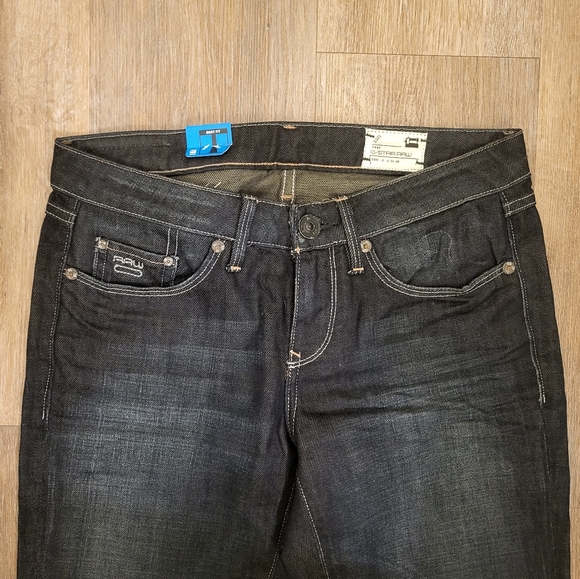 GStar Raw 3301 bootcut Size 27 Blue Dark Wash - Picture 5 of 10